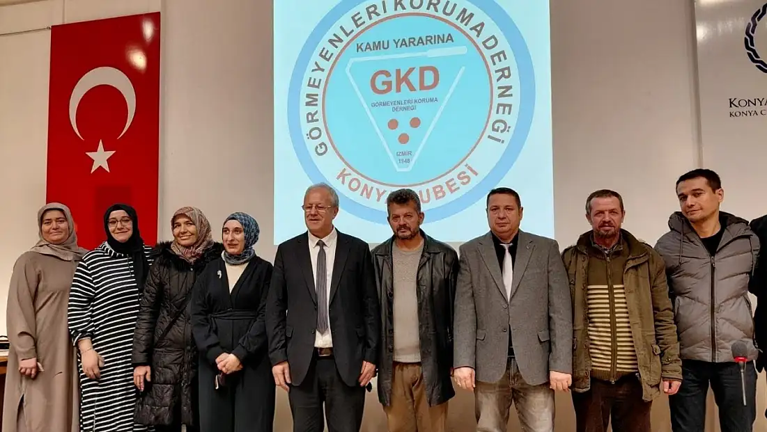 Görmeyenleri Koruma Derneği Konya Şubesi’nde Aşur Özcan güven tazeledi