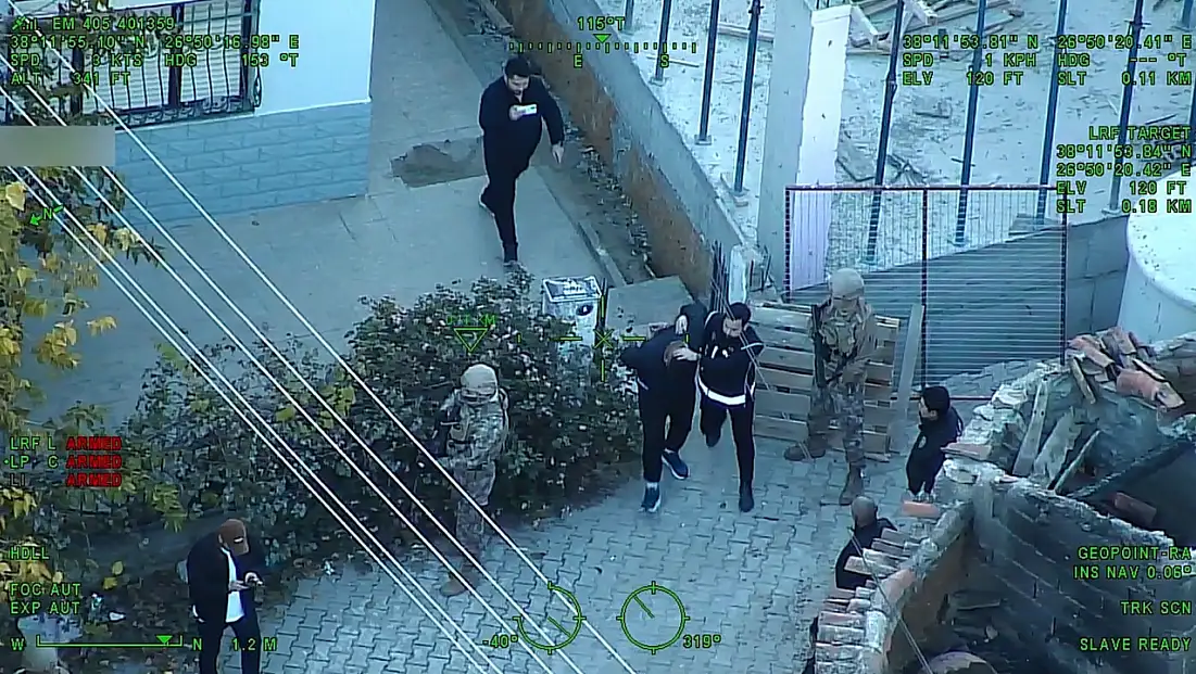 Hava destekli polis operasyonunda 30 şüpheli gözaltına alındı