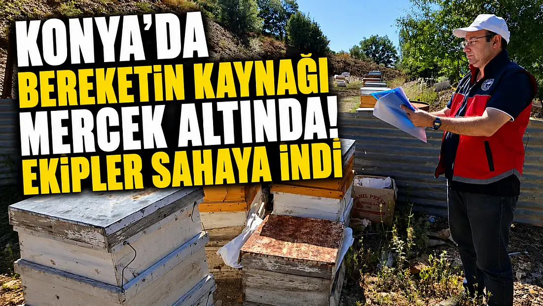 Konya’da bereketin kaynağı mercek altında! Ekipler sahaya indi