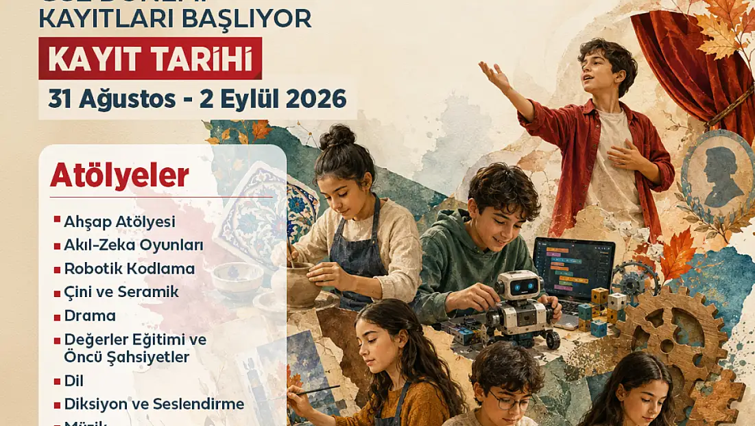 Konya’da çocuklar için ücretsiz kurs fırsatı! Başvurular başladı