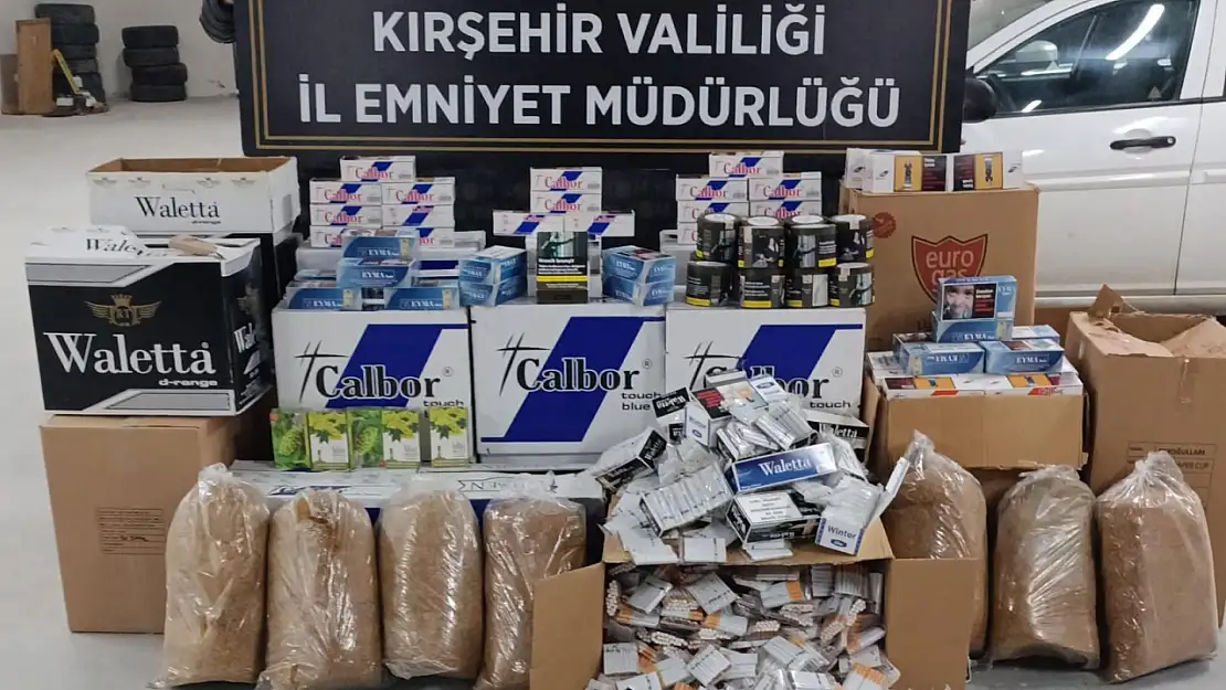 1 ton 600 kilogram kaçak tütün ele geçirildi