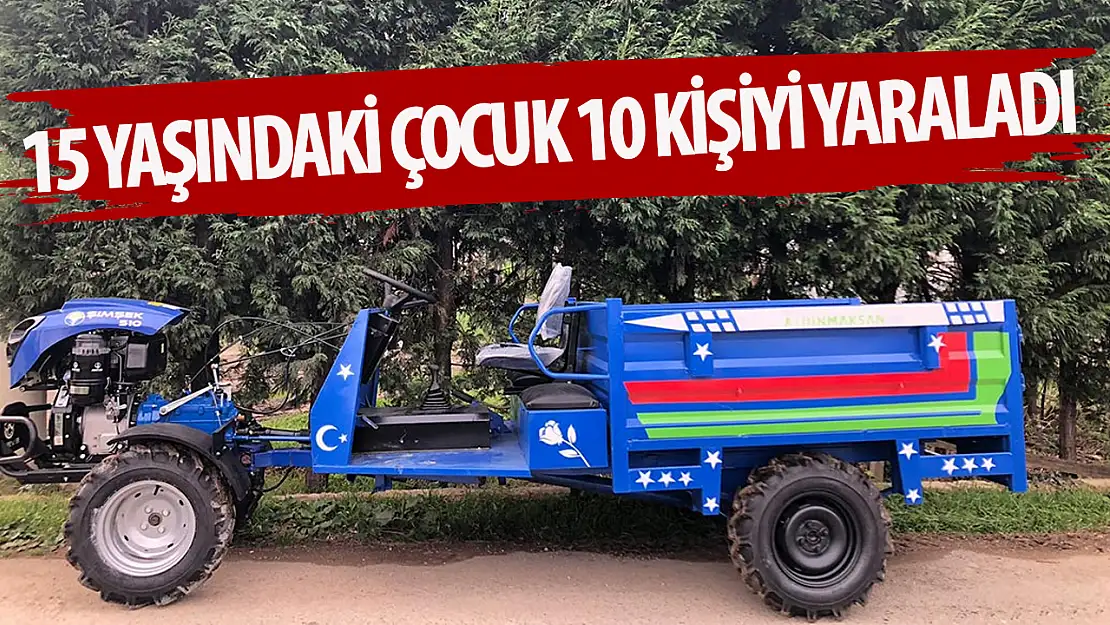 15 yaşındaki çocuk 10 kişiyi yaraladı!