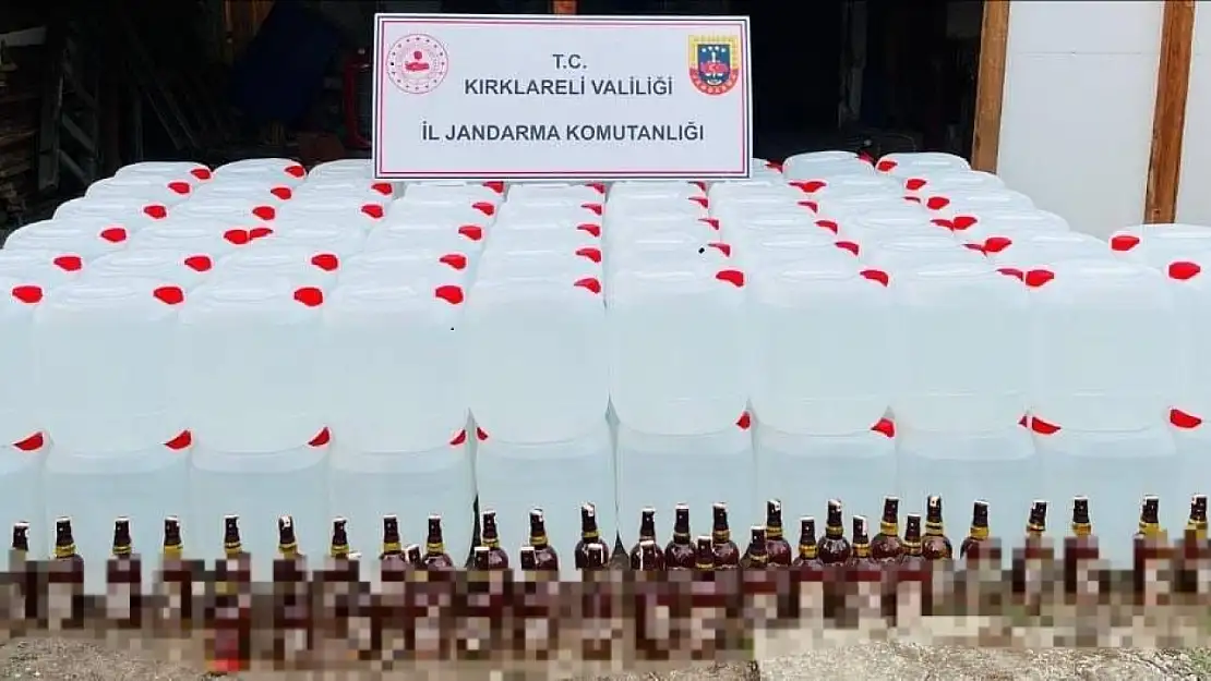 2 kişi yakalandı, 360 litre alkol ele geçirildi