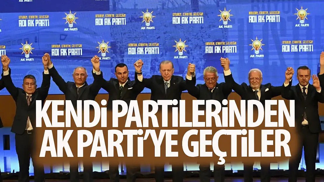 2 milletvekili ve 13 belediye başkanı AK Parti'ye katıldı