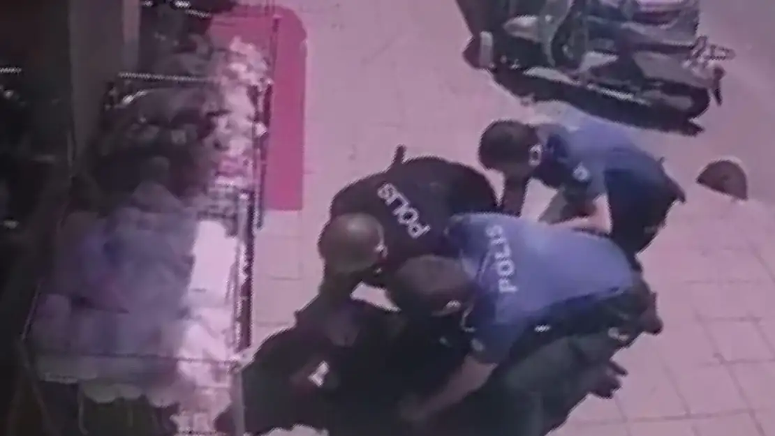 İki polisimizin şehit olduğu olayda saldırganın yakalanma anı görüntüleri ortaya çıktı