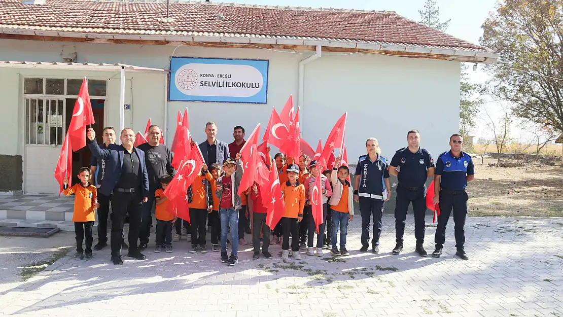 29 Ekim Cumhuriyet Bayramı Etkinlikleri Kapsamında Zabıta Ekiplerinden Okul Ziyareti