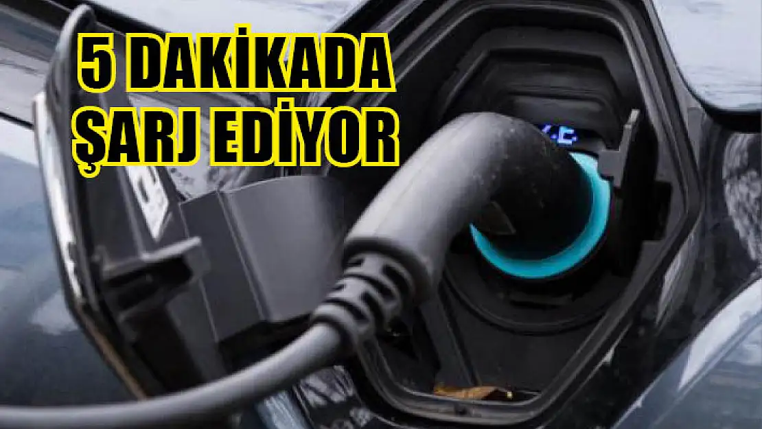 5 dakikada şarj ediyor