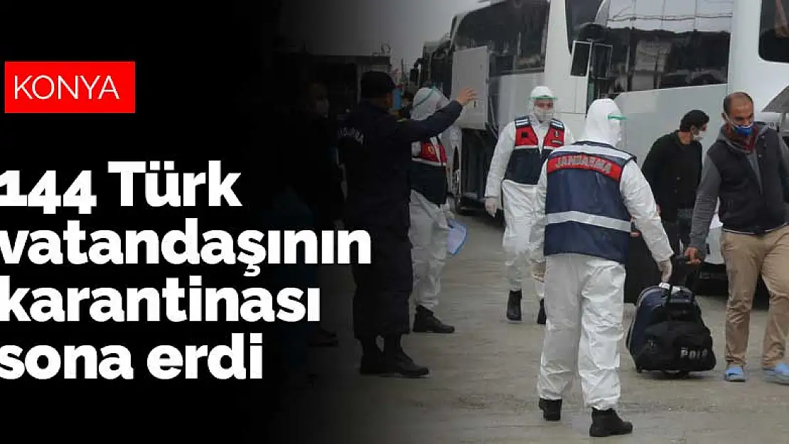 Cezayir'den Konya'ya getirilen 144 Türk vatandaşının karantinası bitti