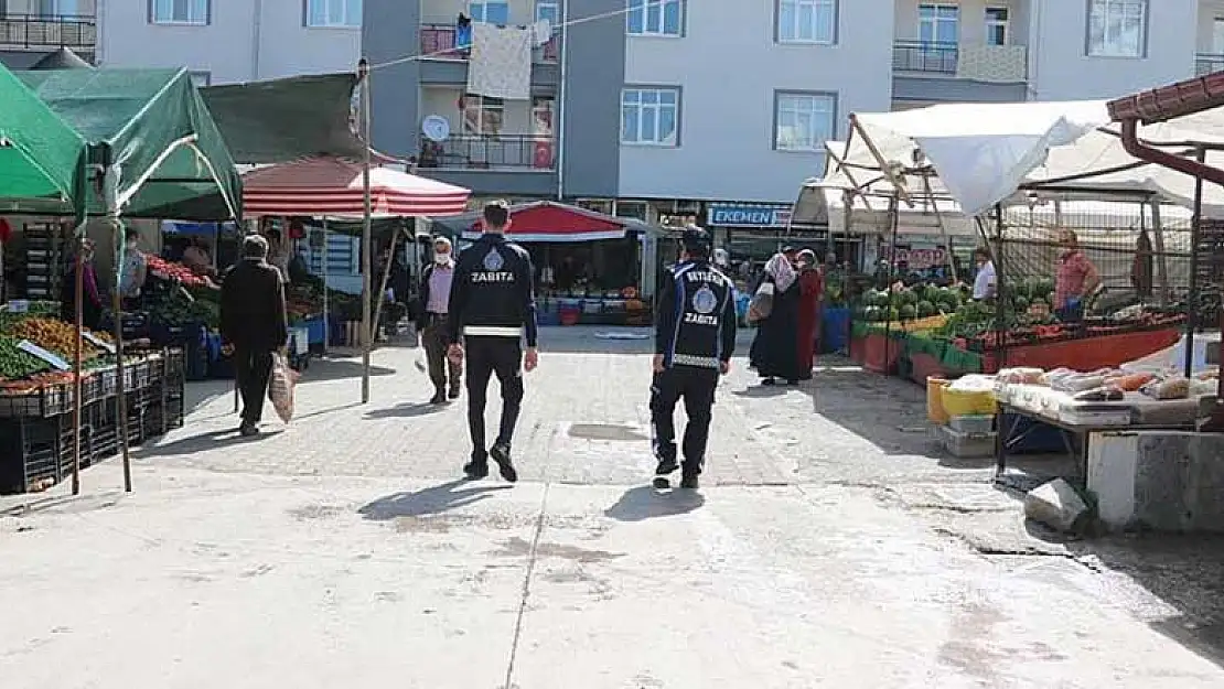 Beyşehir'de pazar yerlerinde denetimler sıkılaştırıldı