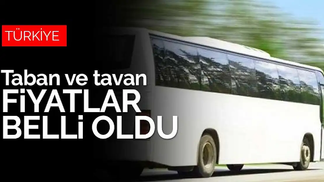 Salgın döneminde otobüs biletlerinin taban ve tavan fiyatları belli oldu