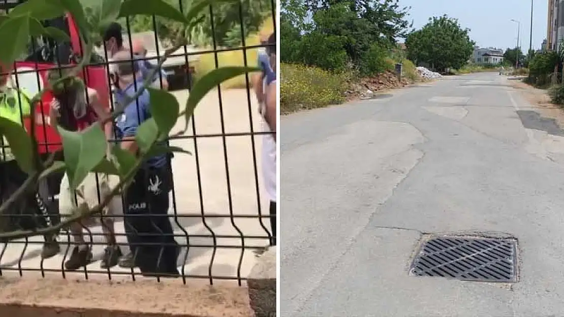 Yer Antalya'da bir kanalizasyon çukuru! Kapıdan giremeyince bacayı denedi