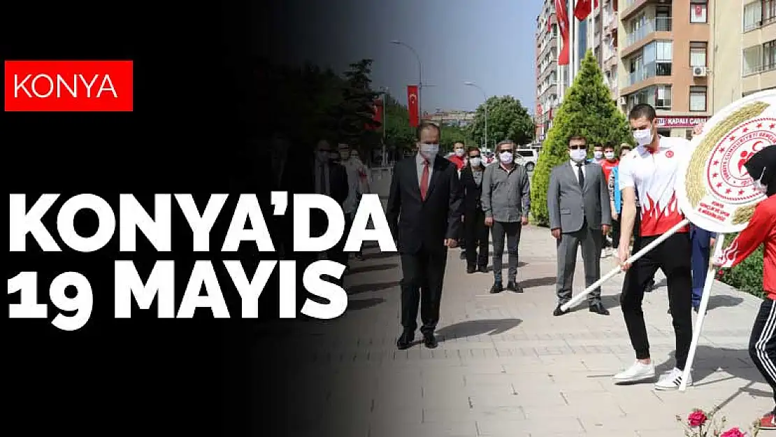 Konya'da 19 Mayıs'a görüntüde sade olsa da tek yürek kutlama