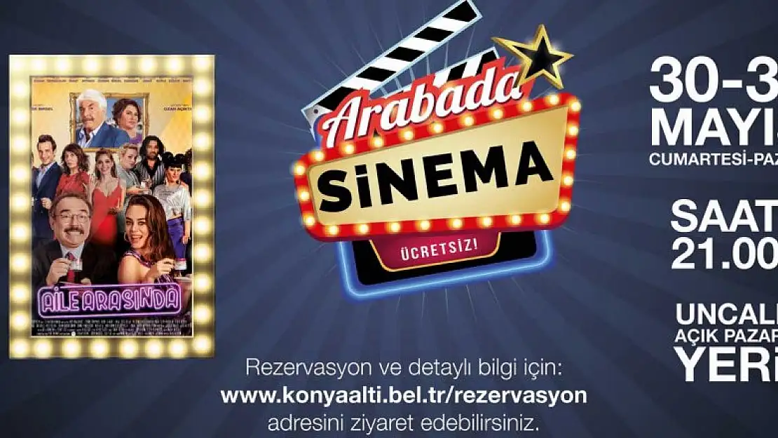 Antalya'da arabada sinema günleri başlıyor! İlk tarih 30 Mayıs