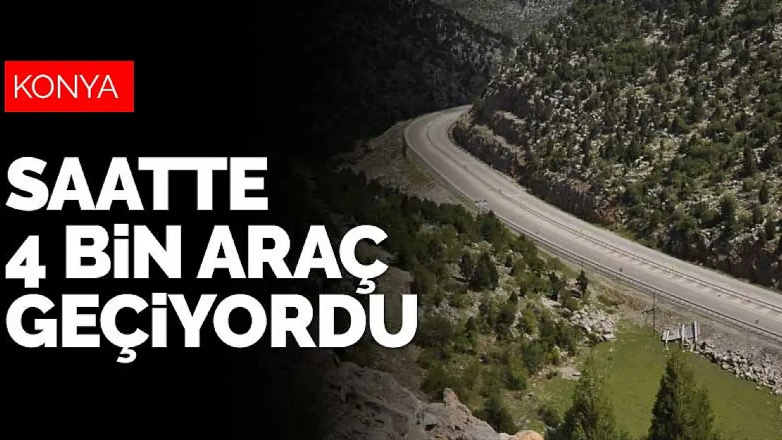 Saatte 4 bin aracın geçtiği Konya-Antalya karayolu en sakin günlerini yaşıyor