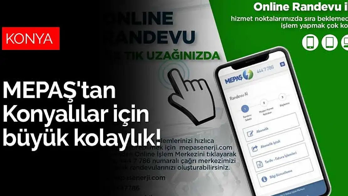 MEPAŞ'tan Konyalılar için yeni hizmet! Online randevu başladı