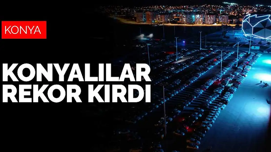 Konya'da ilk kez yapıldı, bin araçlık katılımla rekor kırıldı