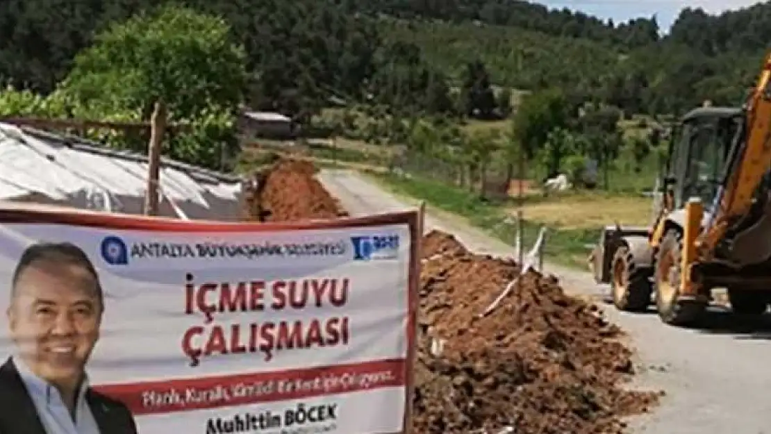 Ramazan boyunca sahada kaldılar ve Antalya'nın en yükseğine içme suyu şebekesi götürdüler