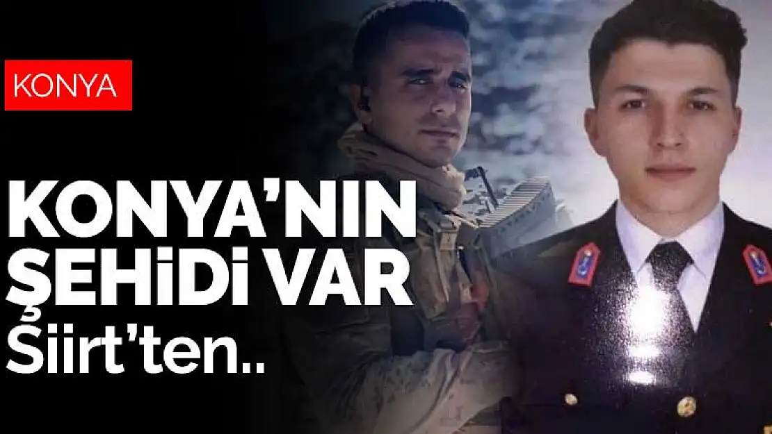 Konya'nın şehidi var! Siirt'ten