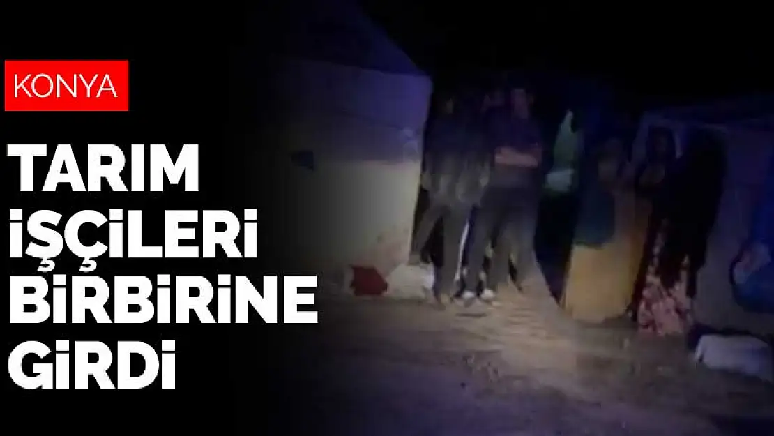 Konya'da tarım işçileri birbirine girdi! 2 kişi yaralandı