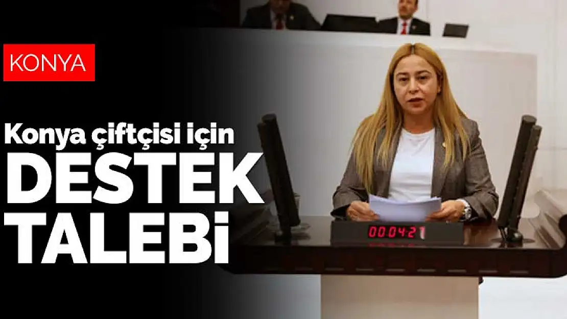 MHP'li Kara'dan yağıştan zarar gören Konya çiftçisi için destek talebi