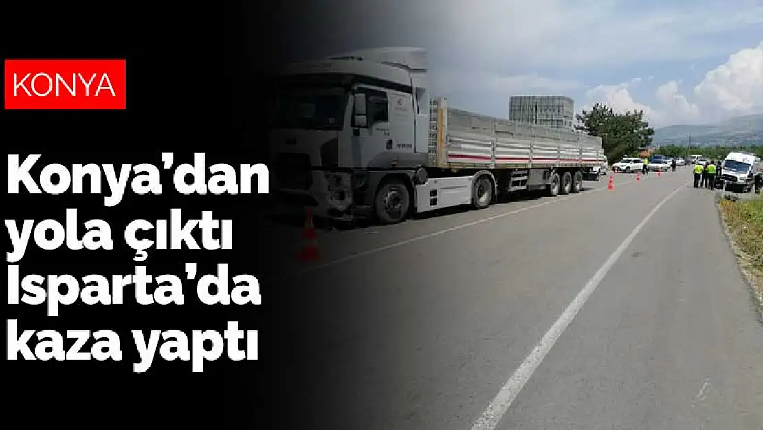 Konya'dan Isparta'ya giden tır motosiklete çarptı! Sürücü olay yerinde can verdi