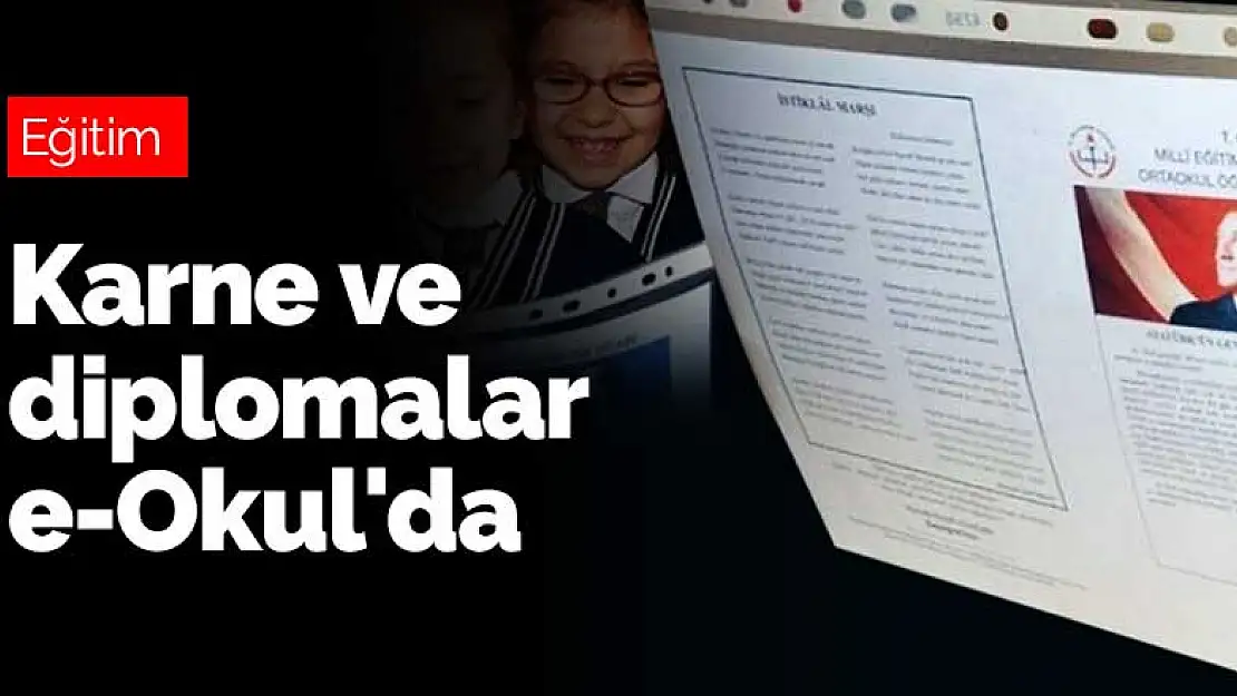 MEB açıklama! Karne ve diplomalar e-Okul'da