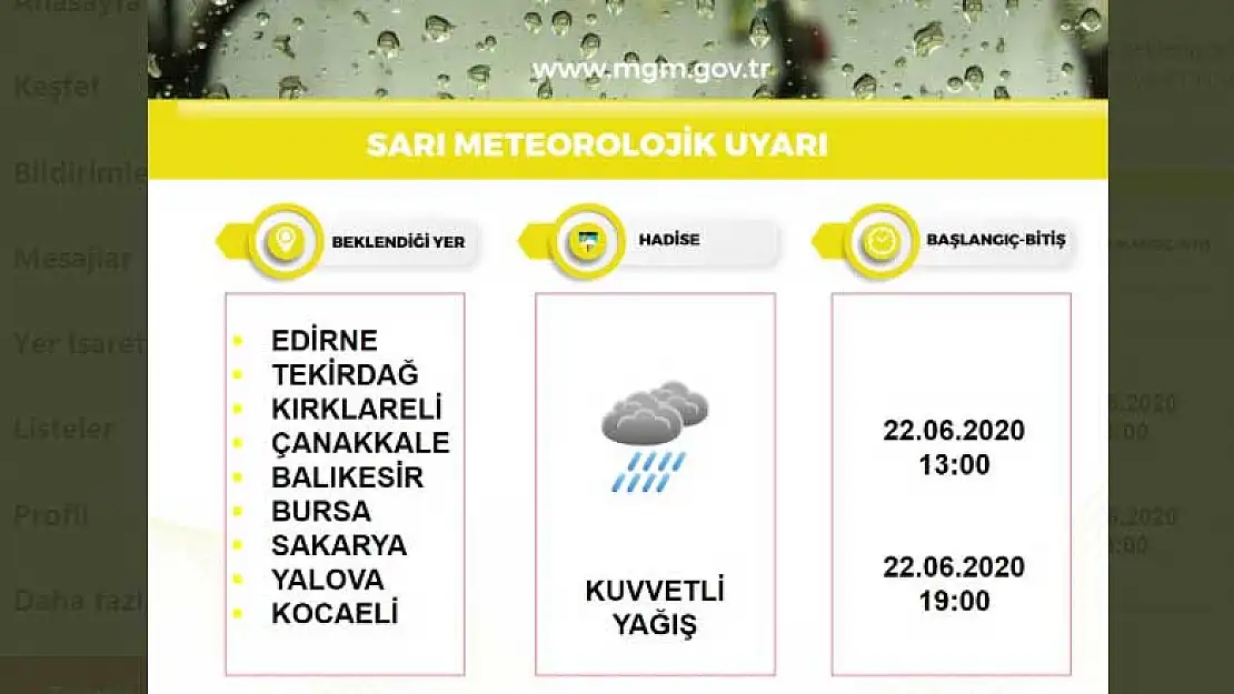 Meteorolojiden 9 il için sarı kodlu uyarı! Sel gelebilir