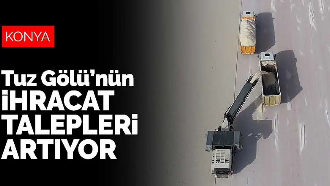 Tuz Gölü'nün ihracat talepleri artıyor