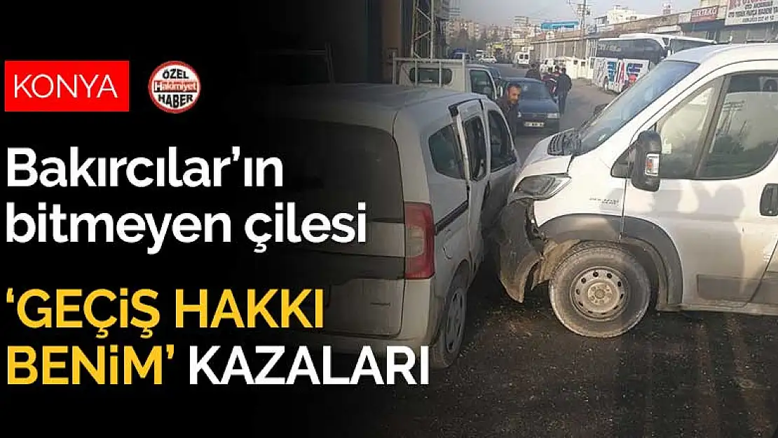 Konya Bakırcılar Sanayi'nin bitmeyen çilesi: Geçiş hakkı benim