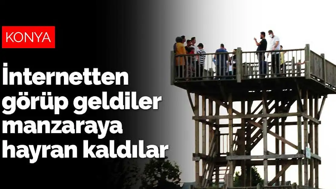 Burası Konya Beyşehir! İnternetten görüp geldiler manzaraya hayran kaldılar