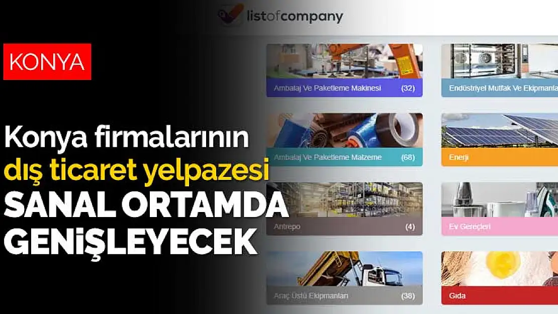 Konya firmalarının dış ticaret yelpazesi sanal ortamda genişleyecek