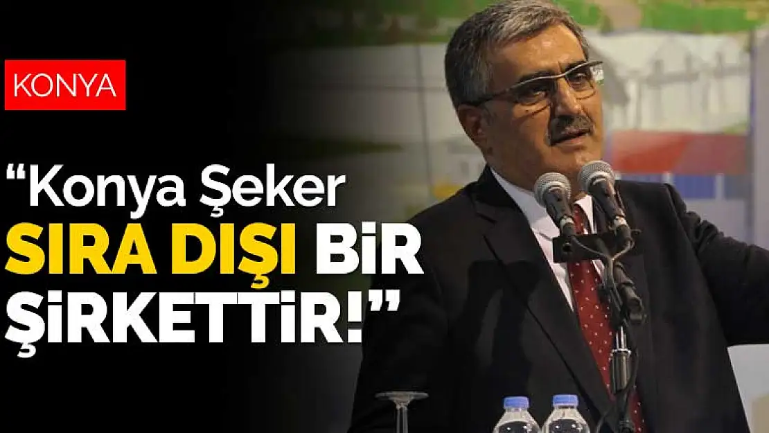 Recep Konuk'tan İSO 500 açıklaması: Konya Şeker sıra dışı bir şirkettir