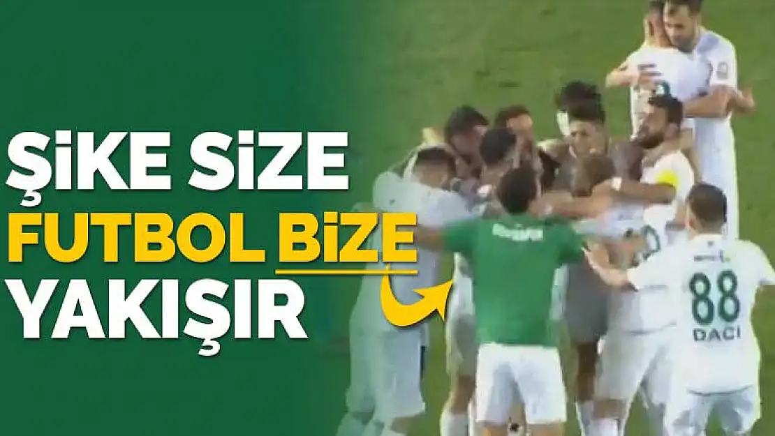 Şike size futbol bize yakışır