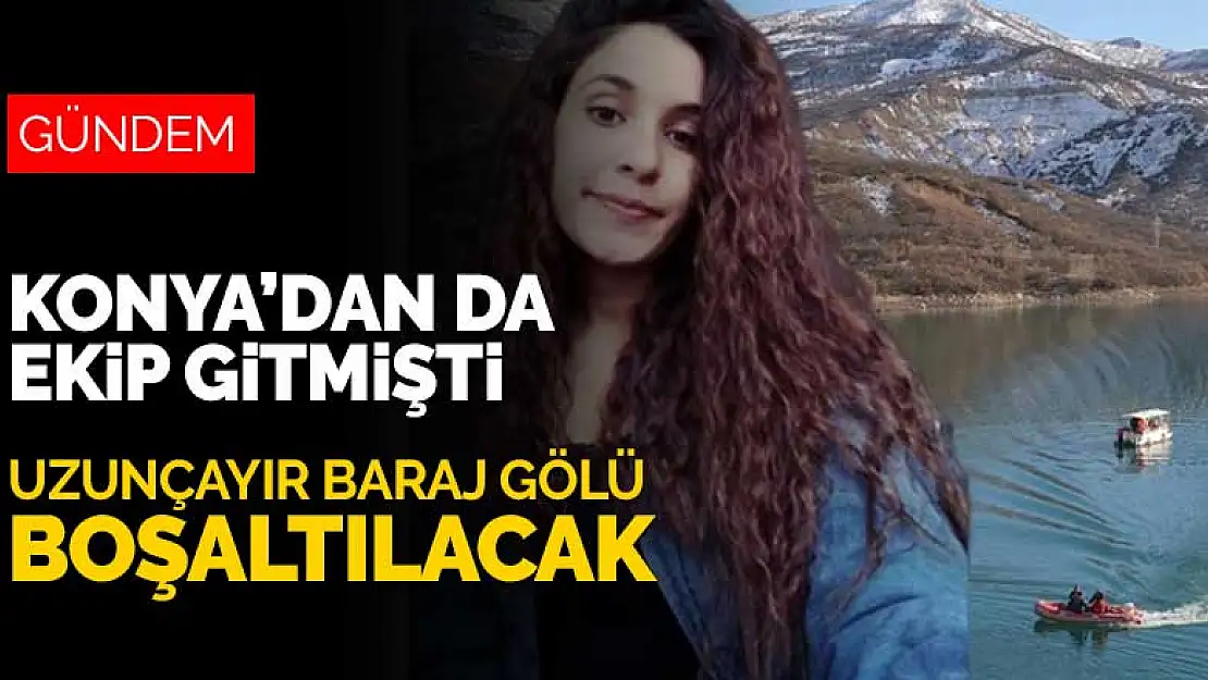 Konya'dan da ekip gitmişti! Gülistan Doku için Uzunçayır Baraj Gölü boşaltılacak