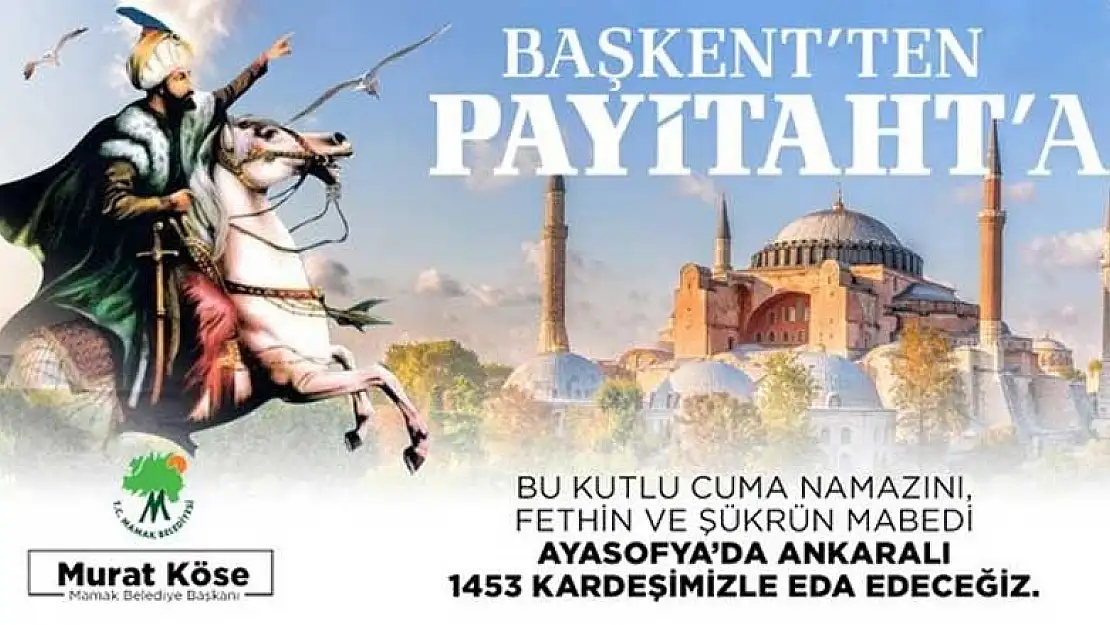 Ankara'dan Ayasofya'daki ilk Cuma namazı için gece otobüs kalkacak