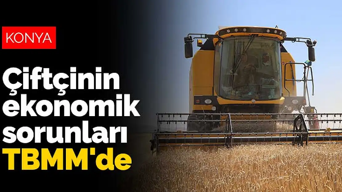 Konyalı çiftçileri yakından ilgilendiren ekonomik sorunlar TBMM'de konuşuldu