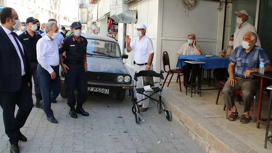 Konya'nın Akşehir ilçesinde kapsamlı koronavirüs denetimi