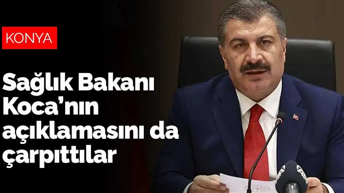 Sağlık Bakanı Koca'nın Konya ile ilgili açıklamasını da çarpıttılar