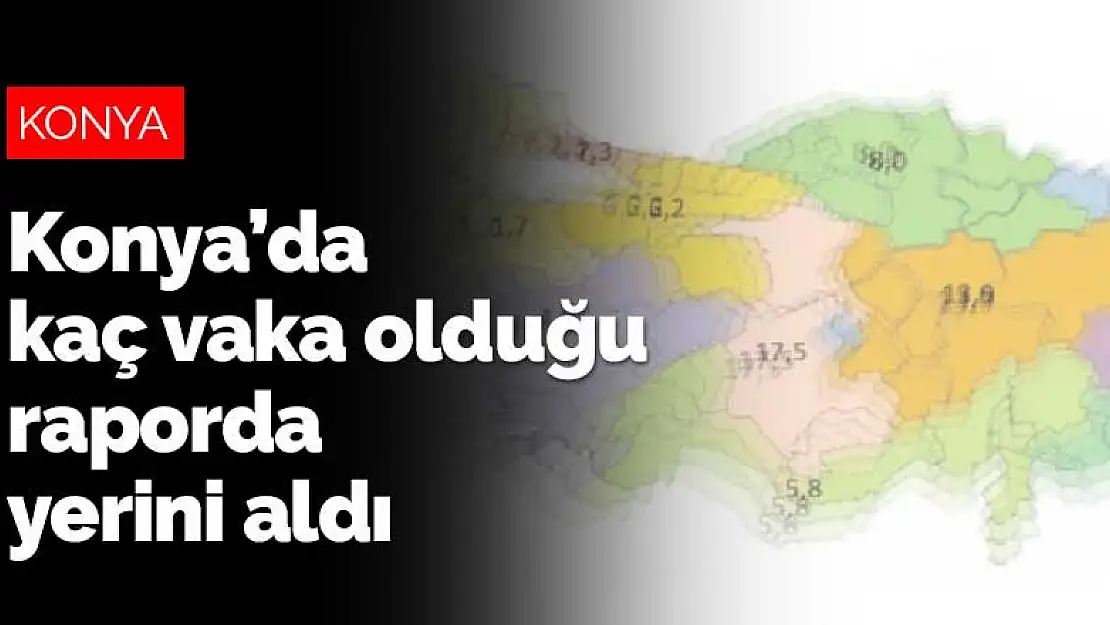 Koronavirüs vaka artışında Konya'da çarpıcı tablo! Konya'da kaç vaka olduğu raporda yerini aldı