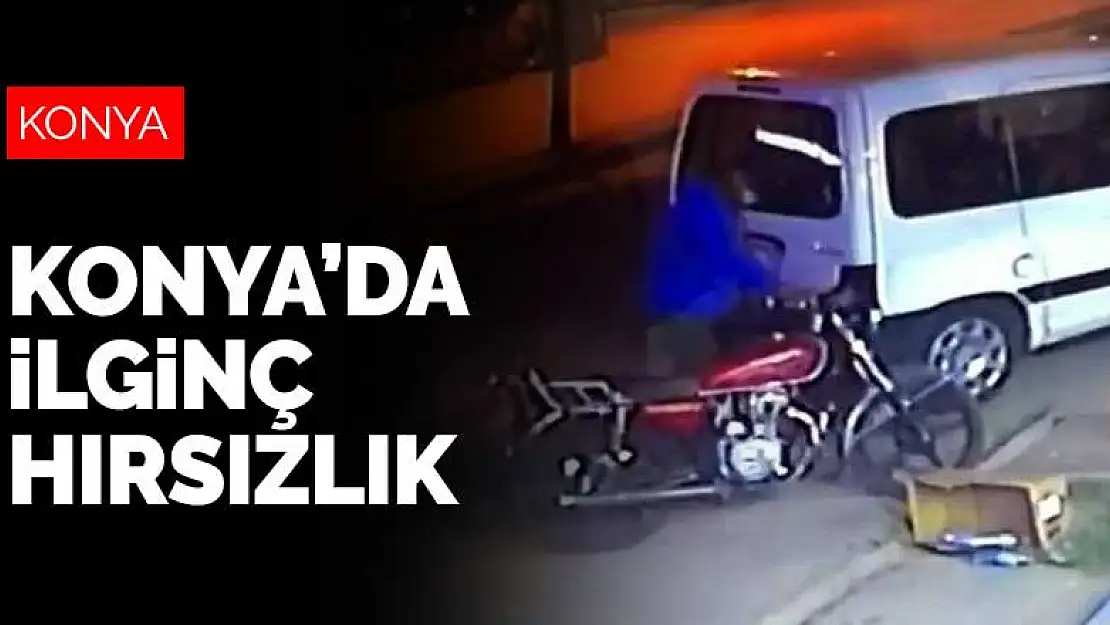 Konya'da ilginç hırsızlık! Kalçasıyla kontrol edip çaldı