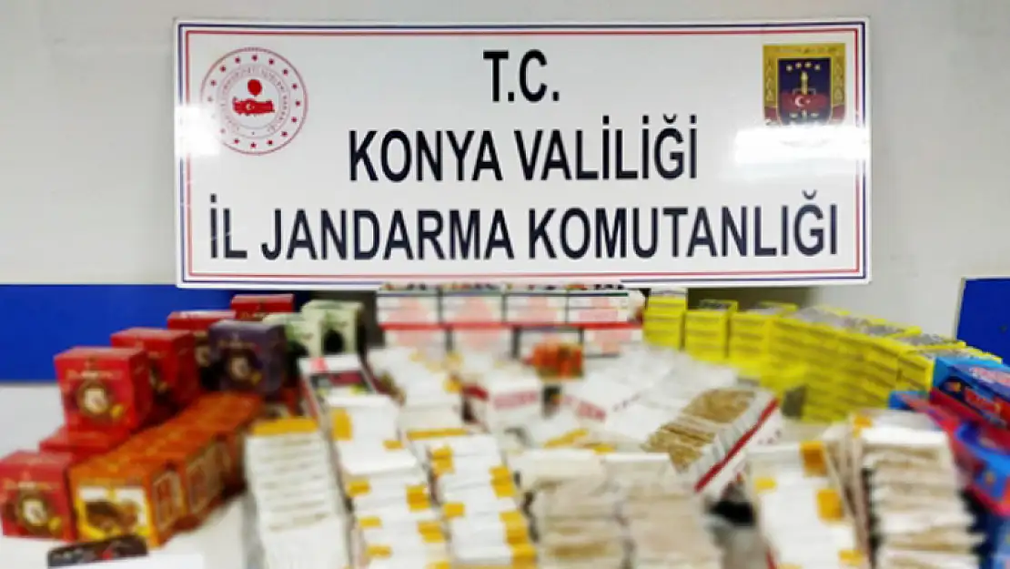 Konya Çumra'da Jandarmadan iş yerine baskın