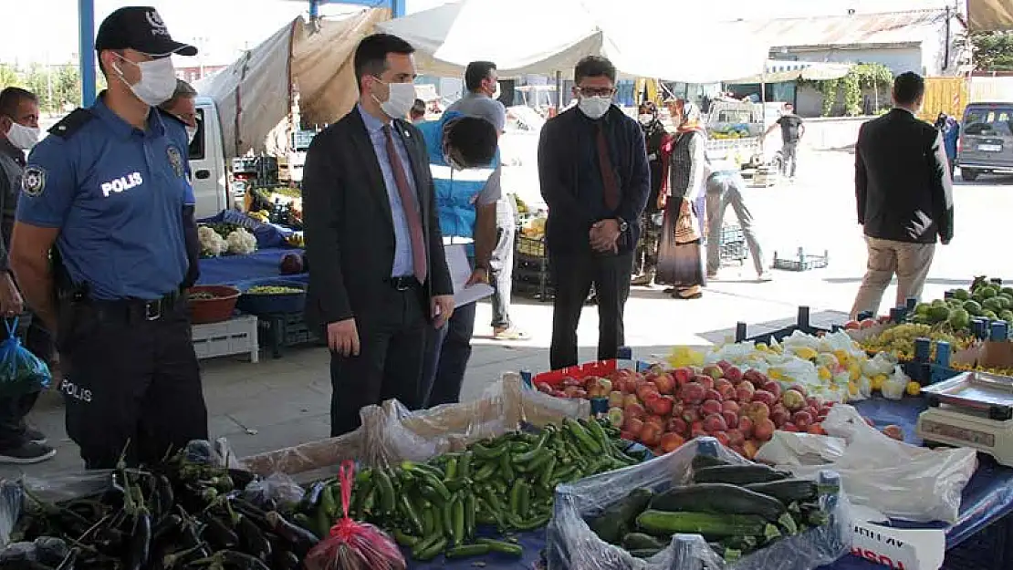 Konya Yalıhüyük'te korona denetimlerine devam ediliyor