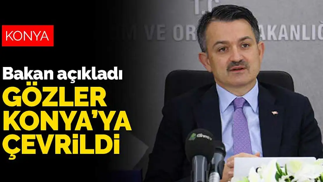 Bakan açıkladı gözler Konya'ya çevrildi