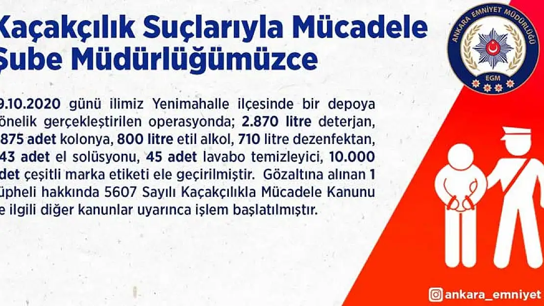 Başkent'in sahtecilik ve kaçakçılık ile başı dertte! Ankara Emniyeti sürekli operasyonda