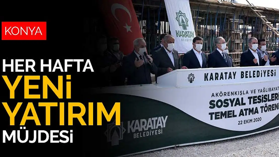 Konya'ya her hafta yeni yatırım müjdesi! İlçe belediyesi dur durak bilmeden çalışıyor