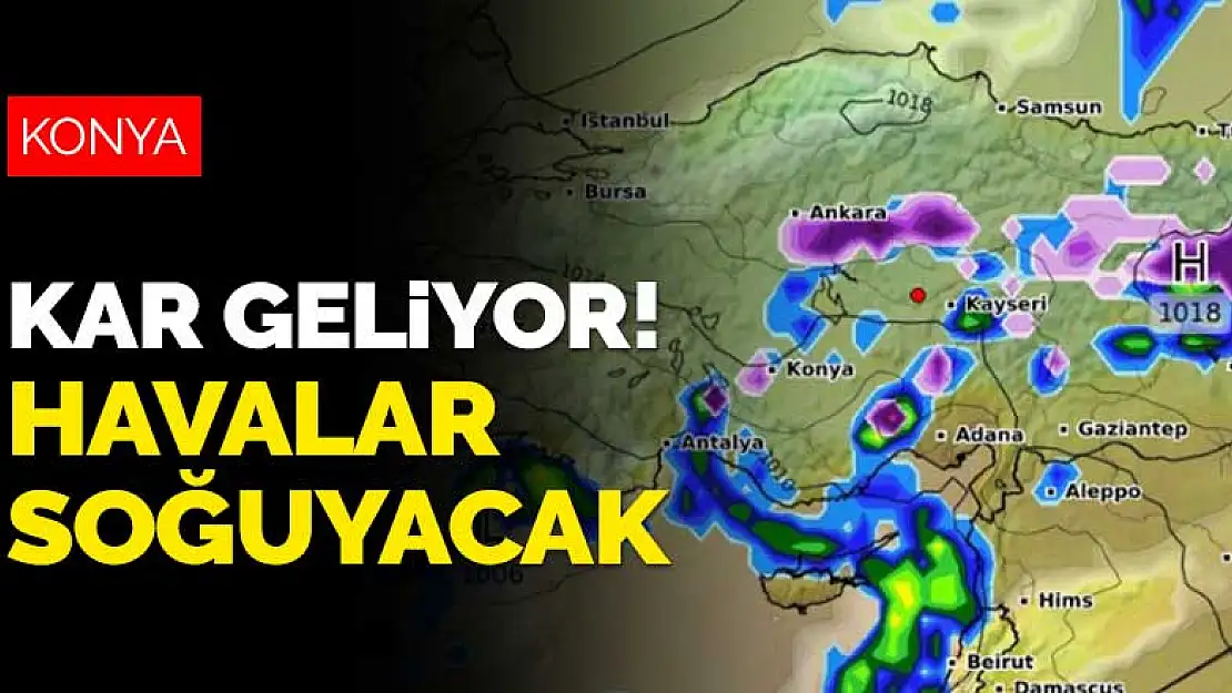 Konya'nın yüksek kesimlerine hareket edecekler dikkat! Kar geliyor