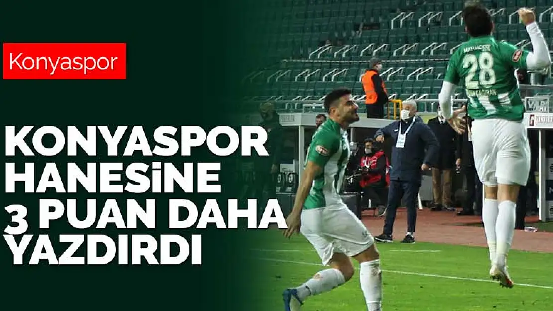 Konyaspor hanesine 3 puan daha yazdırdı