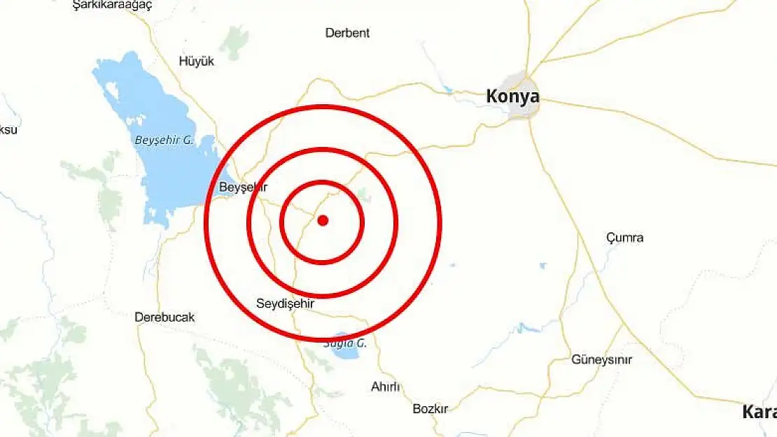 Konya'da deprem! 5 kilometre derinlikte