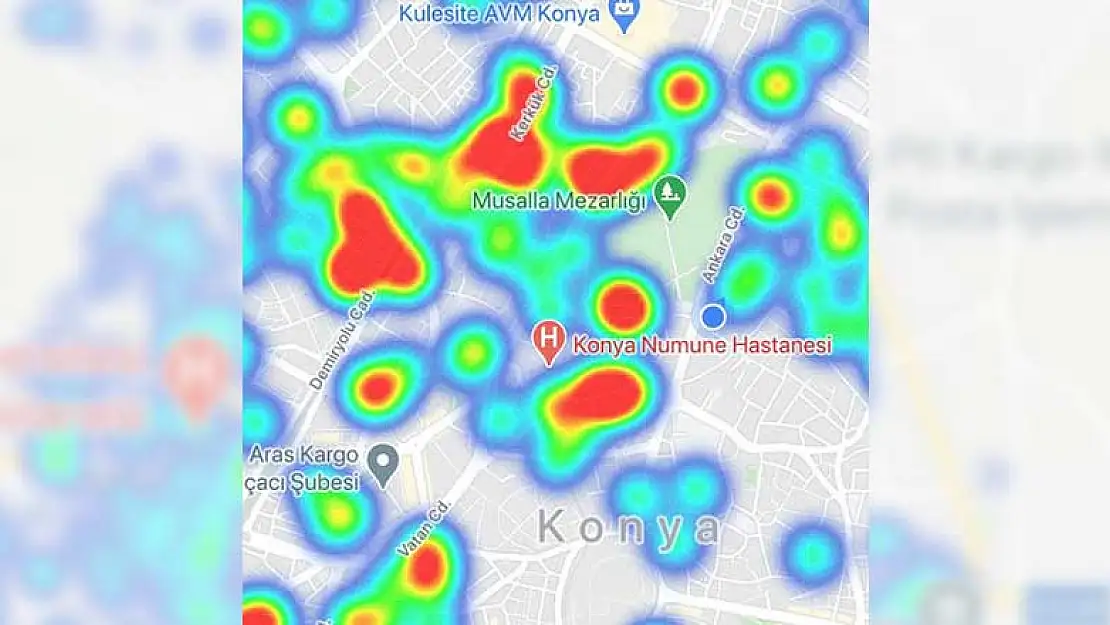 Konya'nın koronavirüs risk haritasında inanılmaz değişim