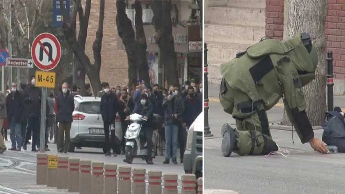 Konya'da hareketli dakikalar! Bomba imha uzmanı sevk edildi